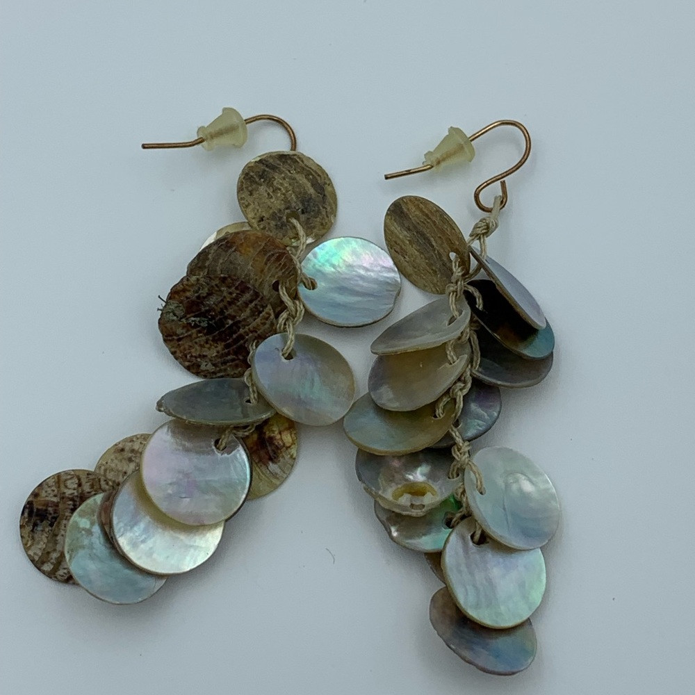 Abalone Shell Earrings - image 2